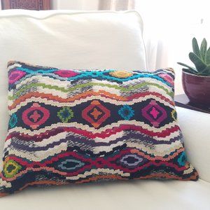CB2 Embroidered Throw Pillow